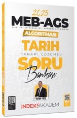 SÜPER FİYAT - İndeks Akademi 2025 MEB-AGS Algoritması Tarih Soru Bankası Çözümlü - Aydın Yüce İndeks Akademi Yayıncılık