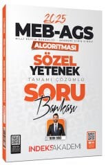 SÜPER FİYAT - İndeks Akademi 2025 MEB-AGS Algoritması Sözel Yetenek Soru Bankası Çözümlü - Berk Ekici İndeks Akademi Yayıncılık