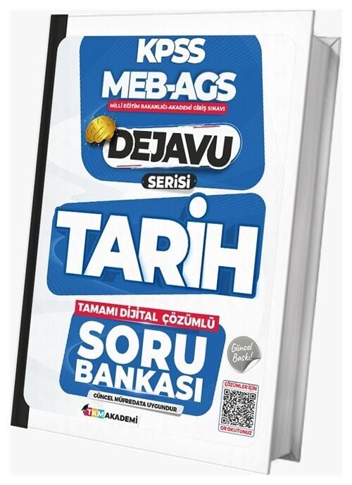 TKM Akademi 2026 KPSS MEB-AGS Tarih Dejavu Soru Bankası Çözümlü TKM Akademi