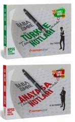 SÜPER FİYAT - Uzman Kariyer KPSS Türkçe + Anayasa Vatandaşlık Baba Zümre El Yazması Ders Notları 2 li Set Uzman Kariyer Yayınları