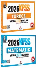 Tekrar Akademi 2026 KPSS Türkçe + Matematik Video Ders Notları 2 li Set Tekrar Akademi Yayınları