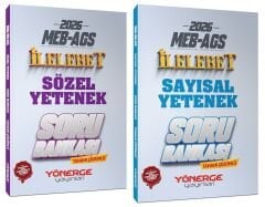 Yönerge 2026 MEB-AGS Sözel + Sayısal Yetenek İlelebet Soru Bankası 2 li Set Yönerge Yayınları