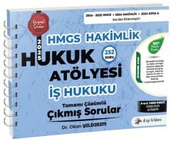 Dizgi Kitap 2025 Hukuk Atölyesi HMGS Hakimlik İş Hukuku Çıkmış Sorular Çözümlü - Okan Yıldırım Dizgi Kitap