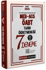 Pegem 2026 ÖABT MEB-AGS Tarih Öğretmenliği 7 Deneme Çözümlü Pegem Akademi Yayınları