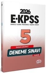 Editör 2026 EKPSS 5 Deneme Fasikül Çözümlü Editör Yayınları