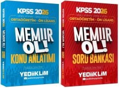 Yediiklim 2026 KPSS Lise Ortaöğretim Ön Lisans MEMUR OL Konu + Soru Bankası 2 li Set Yediiklim Yayınları