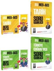 İndeks Akademi 2026 MEB-AGS Tarih + Türkiye Coğrafyası Ders Notları + Soru Bankası 4 lü Set - Aydın Yüce, Alican Demir İndeks Akademi Yayıncılık