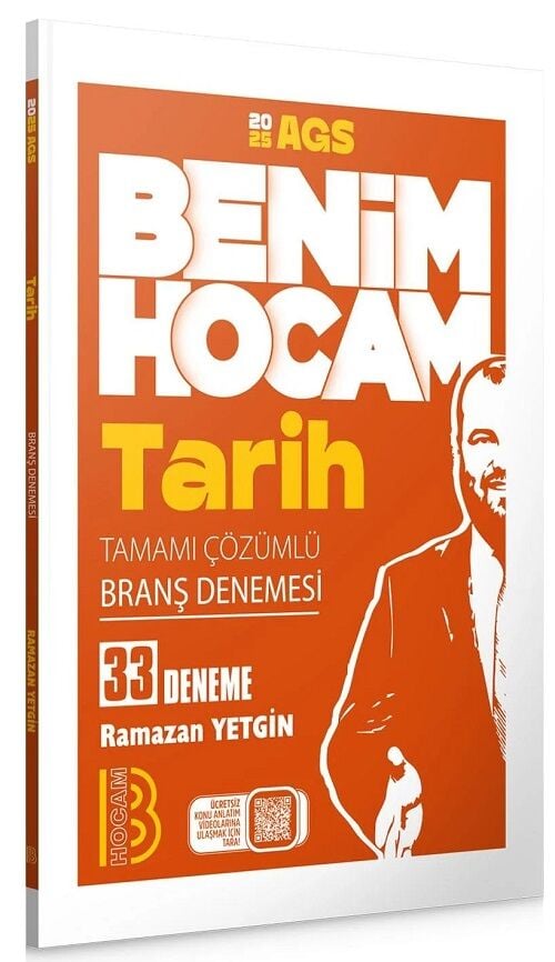 Benim Hocam 2025 MEB-AGS Tarih 33 Deneme Çözümlü - Ramazan Yetgin Benim Hocam Yayınları