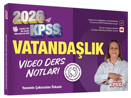 Hangi KPSS 2026 KPSS Vatandaşlık Video Ders Notları - Hangi KPSS