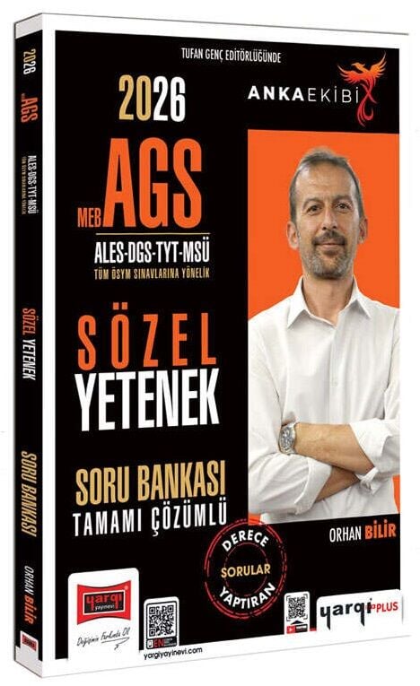 Yargı 2026 MEB-AGS ALES DGS TYT MSÜ Sözel Yetenek Soru Bankası Çözümlü Anka Ekibi - Orhan Bilir Yargı Yayınları