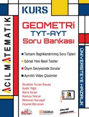 Acil YKS TYT AYT Geometri KURS Soru Bankası Çözümlü Acil Yayınları
