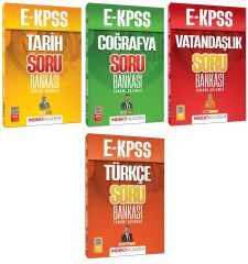 İndeks Akademi 2026 EKPSS Tarih + Coğrafya + Vatandaşlık + Türkçe Soru Bankası 4 lü Set İndeks Akademi Yayıncılık