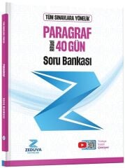 Zeduva YKS TYT AYT KPSS MEB-AGS ALES DGS MSÜ Paragraf 40 Gün Ritüel Soru Bankası - Öznur Saat Yıldırım Zeduva Yayınları