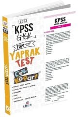 SÜPER FİYAT - Lider 2023 KPSS Genel Yetenek Genel Kültür Yaprak Test Çek Kopart Lider Yayınları