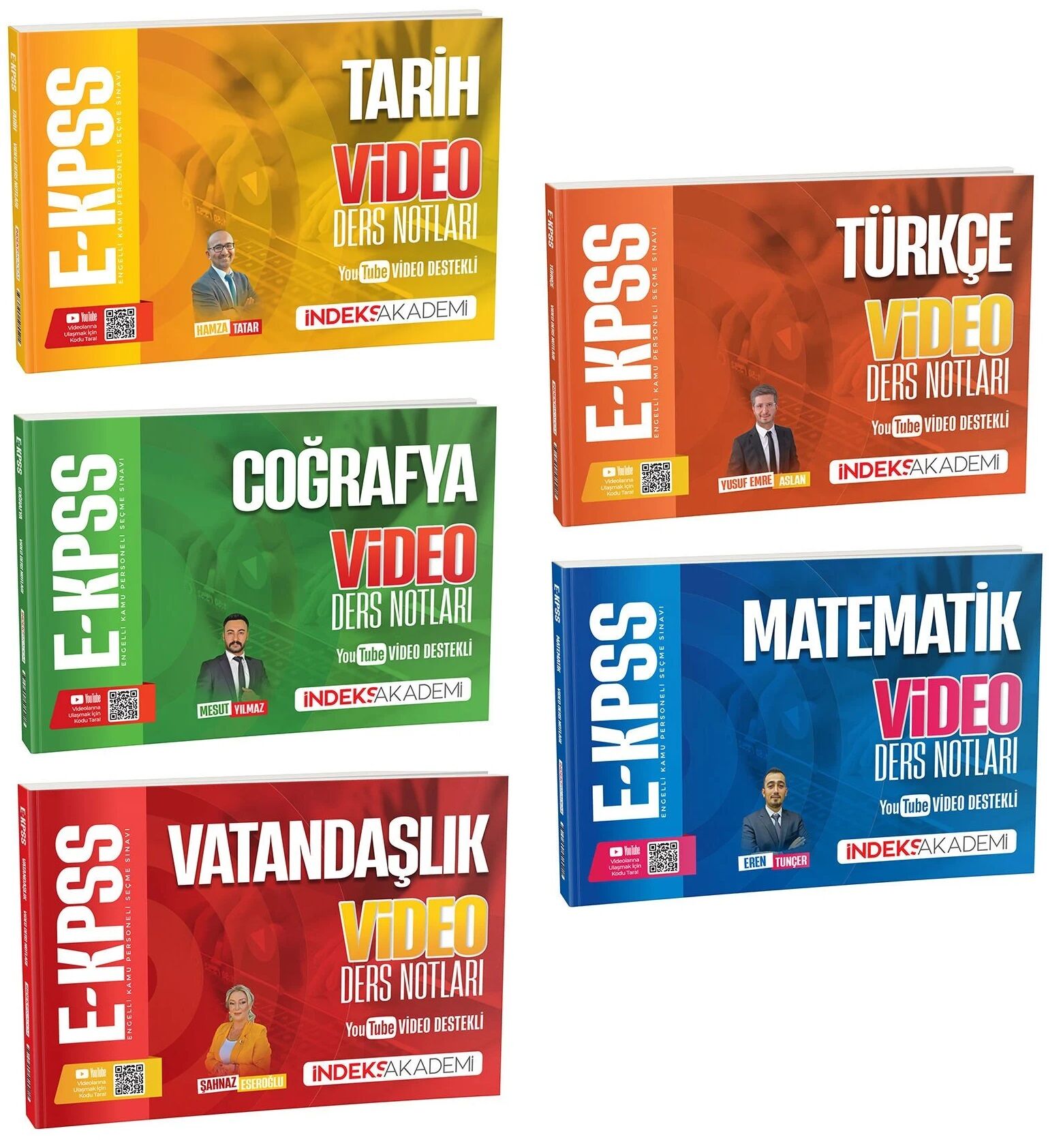 İndeks Akademi 2026 EKPSS Video Ders Notları 5 li Set İndeks Akademi Yayıncılık