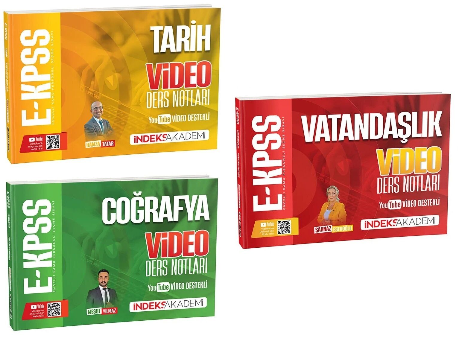 İndeks Akademi 2026 EKPSS Tarih + Coğrafya + Vatandaşlık Video Ders Notları 3 lü Set İndeks Akademi Yayıncılık