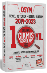 SÜPER FİYAT - CBA Yayınları KPSS Genel Yetenek Genel Kültür Orijinal Son 10 Yıl Çıkmış Sorular 2014-2023 Video Çözümlü CBA Yayınları