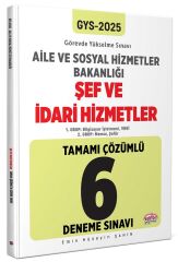 Editör 2025 GYS Aile ve Sosyal Hizmetler Bakanlığı Şef ve İdari Hizmetler 6 Deneme Çözümlü Görevde Yükselme Editör Yayınları