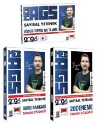 Yargı 2026 MEB-AGS Sayısal Yetenek Video Ders Notları + Soru Bankası + 20 Deneme 3 lü Set - İlyas Güneş Yargı Yayınları