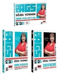 Yargı 2026 MEB-AGS Sözel Yetenek Video Ders Notları + Soru Bankası + 20 Deneme 3 lü Set - Yelda Ünal Yargı Yayınları