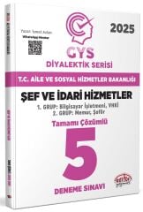 Editör 2025 GYS Aile ve Sosyal Hizmetler Bakanlığı Şef ve İdari Hizmetler DİYALEKTİK SERİSİ 5 Deneme Çözümlü Görevde Yükselme Editör Yayınları