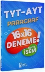 SÜPER FİYAT - İsem YKS TYT AYT Paragraf Pratik İsem 16x16 Deneme İsem Yayınları