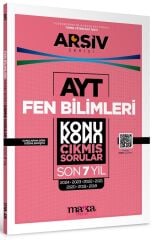 Marka 2025 YKS AYT Fen Bilimleri Çıkmış Sorular Son 7 Yıl Konu Konu Tıpkı Basım Arşiv Serisi Çözümlü Marka Yayınları