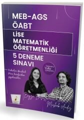 Pelikan ÖABT MEB-AGS Lise Matematik Öğretmenliği 5 Deneme Çözümlü - Beyza Başusta, Mushab Andız Pelikan Yayınları