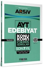 Marka 2025 YKS AYT Edebiyat Çıkmış Sorular Son 7 Yıl Konu Konu Tıpkı Basım Arşiv Serisi Çözümlü Marka Yayınları