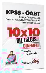 Türkçecim TV KPSS ÖABT Türkçe-Türk Dili Edebiyatı-Sınıf Öğretmenliği Dil Bilgisi 10x10 Deneme - Mücahit Dadalı Türkçecim TV