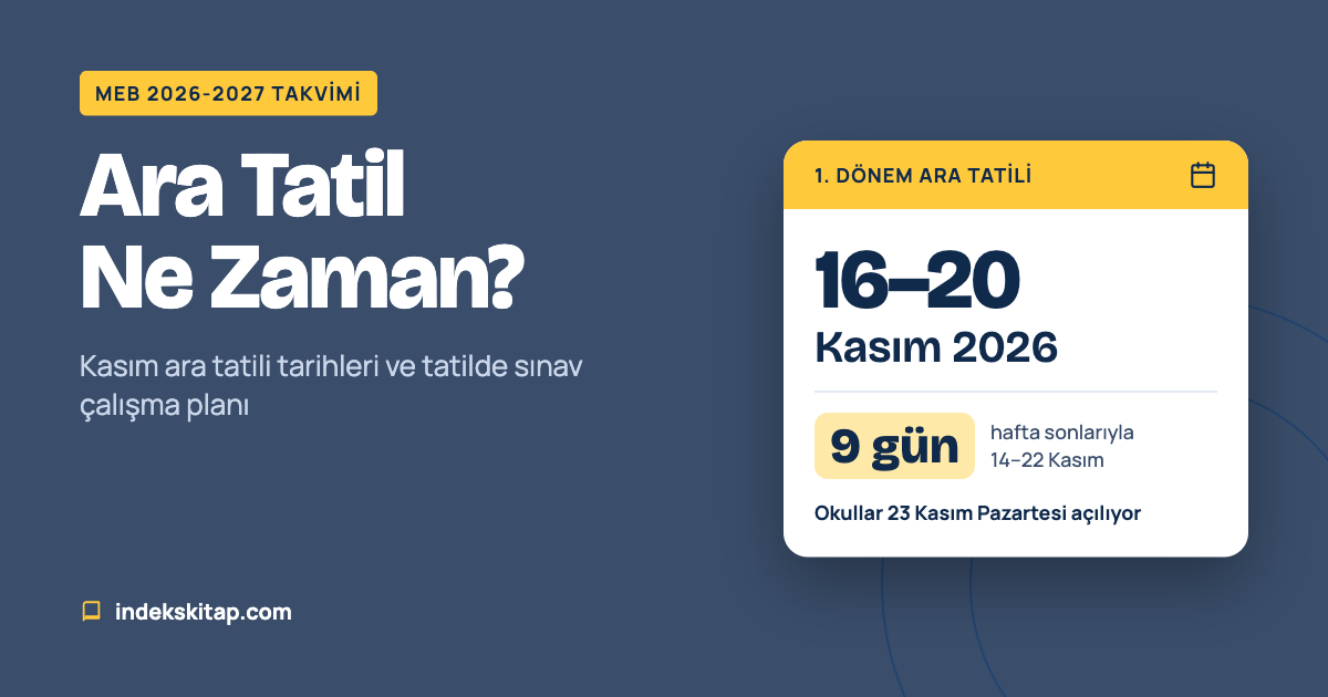 ara tatil ne zaman