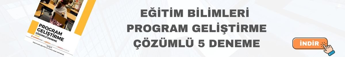 eğitim bilimleri program geliştirme ücretsiz deneme 