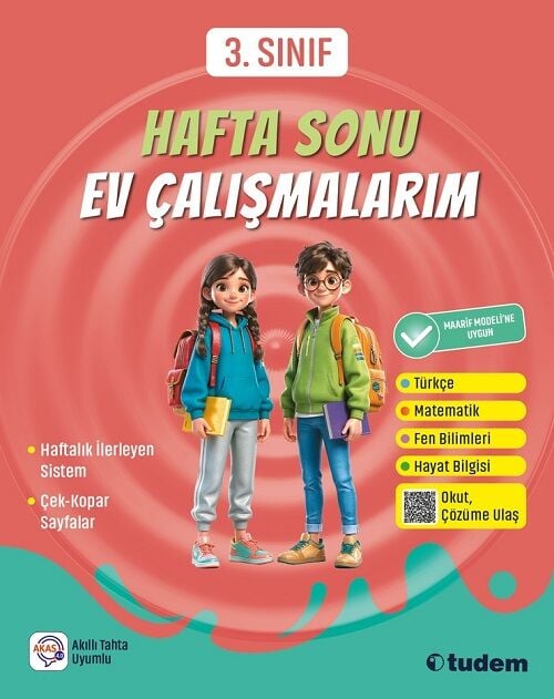 Tudem 3. Sınıf Hafta Sonu Ev Çalışmalarım Tudem Yayınları