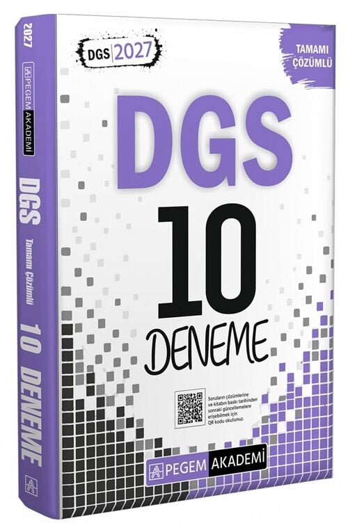 Pegem 2027 DGS 10 Deneme Çözümlü Pegem Akademi Yayınları