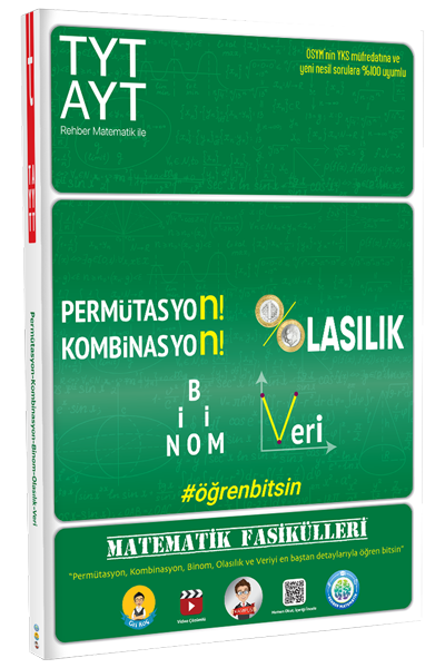 Tonguç YKS TYT AYT Matematik Fasikülleri - Permütasyon Kombinasyon Binom Veri Olasılık Tonguç Akademi