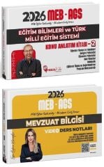 YENİ AGS - Hoca Kafası 2026 MEB-AGS Eğitim Bilimleri Konu + Mevzuat Bilgisi Video Ders Notları 2 li Set - Mevlüt Gündüz, Esra Özkan Karaoğlu  Hoca Kafası Yayınları