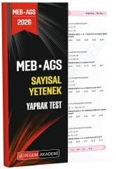 Pegem 2026 MEB-AGS Sayısal Yetenek Yaprak Test Pegem Akademi Yayınları