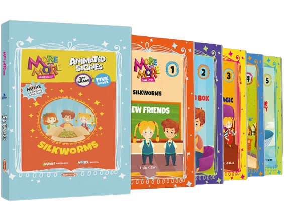 Kurmay ELT More and More English 3 Animated Stories (5 Kitap Set) Kurmay ELT Yayınları