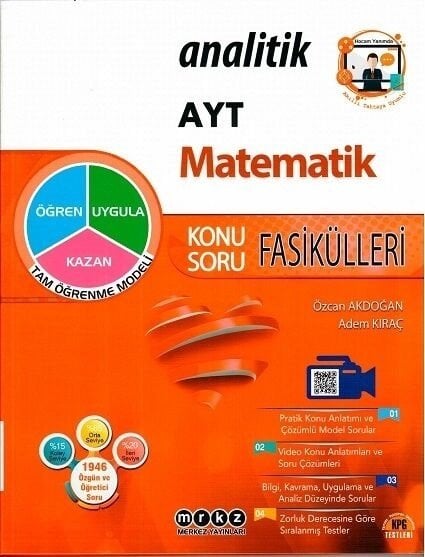 Merkez YKS AYT Matematik Analitik Konu Anlatımlı Soru Bankası Fasikülleri Merkez Yayınları