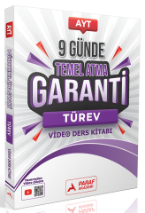 Paraf Akademi YKS AYT Türev 9 Günde Temel Atma Garanti Video Ders Kitabı Paraf Akademi Yayınları
