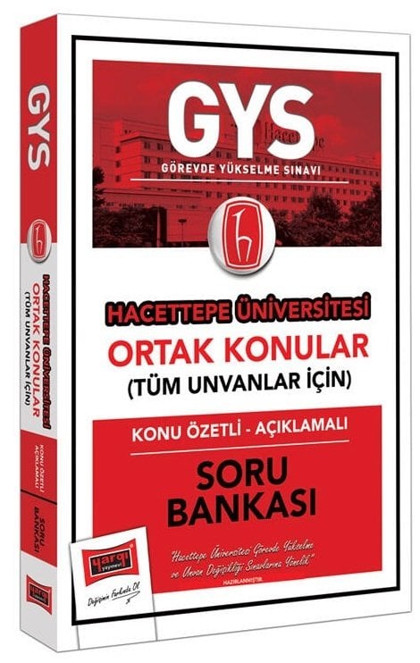 Yargı GYS Hacettepe Üniversitesi Tüm Ünvanlar İçin Ortak Konular Soru Bankası Görevde Yükselme Yargı Yayınları