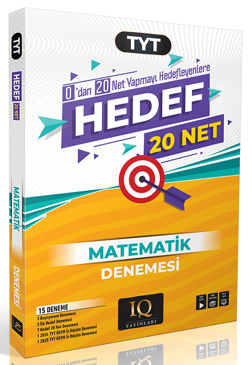 IQ Yayınları YKS TYT Matematik Hedef 20 Net Denemeleri IQ Yayınları