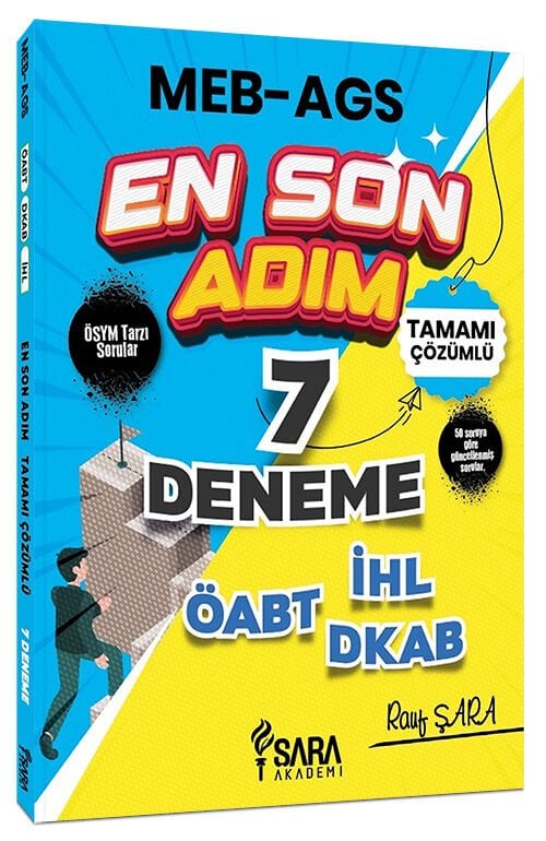 Şara Akademi ÖABT MEB-AGS Din Kültürü ve Ahlak Bilgisi En Son Adım 7 Deneme Çözümlü - Rauf Şara Şara Akademi