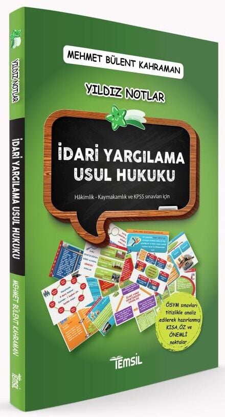 Temsil İdari Yargılama Usul Hukuku Yıldız Notlar - Mehmet Bülent Kahraman Temsil Yayınları