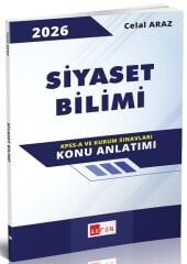 Akfon 2026 KPSS A Grubu ve Kurum Sınavları Siyaset Bilimi Konu Anlatımı - Celal Araz Akfon Yayınları