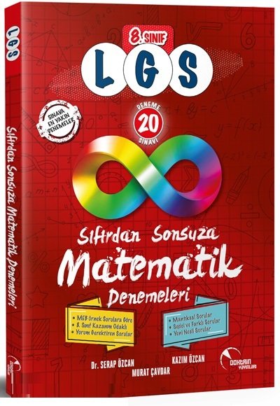 Doktrin 8. Sınıf LGS Sıfırdan Sonsuza Matematik 20 Deneme - Kazım Özcan Doktrin Yayınları