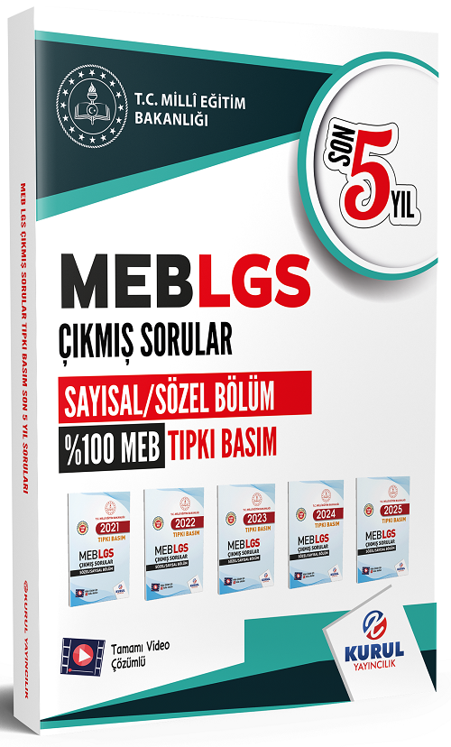 Kurul 2026 LGS Çıkmış Sorular Son 5 Yıl Tıpkı Basım Çözümlü Kurul Yayıncılık