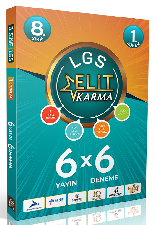 Elit Karma 8. Sınıf LGS 1. Dönem Elit Karma 6x6 Deneme Çözümlü Elit Karma