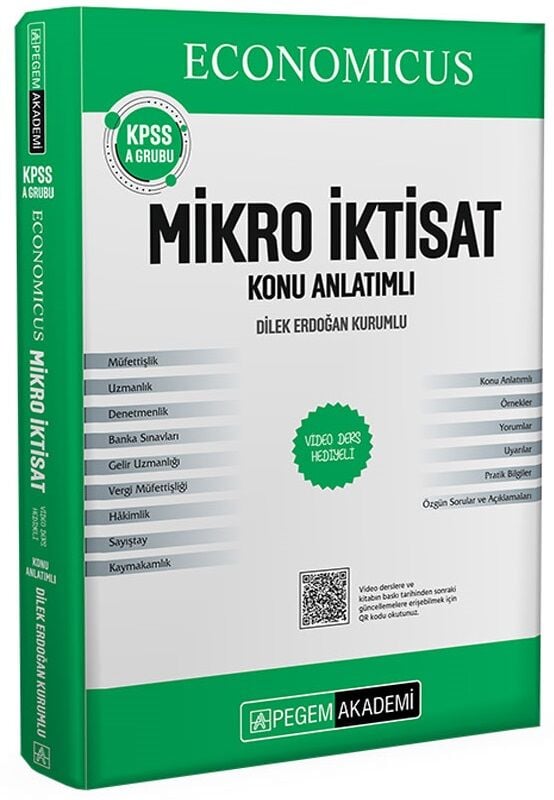 Pegem 2026 KPSS A Grubu Economicus Mikro İktisat Konu Anlatımı Pegem Akademi Yayınları