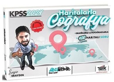 SÜPER FİYAT - HocaWebde 2024 KPSS Haritalarla Coğrafya - Engin Eraydın HocaWebde Yayınları